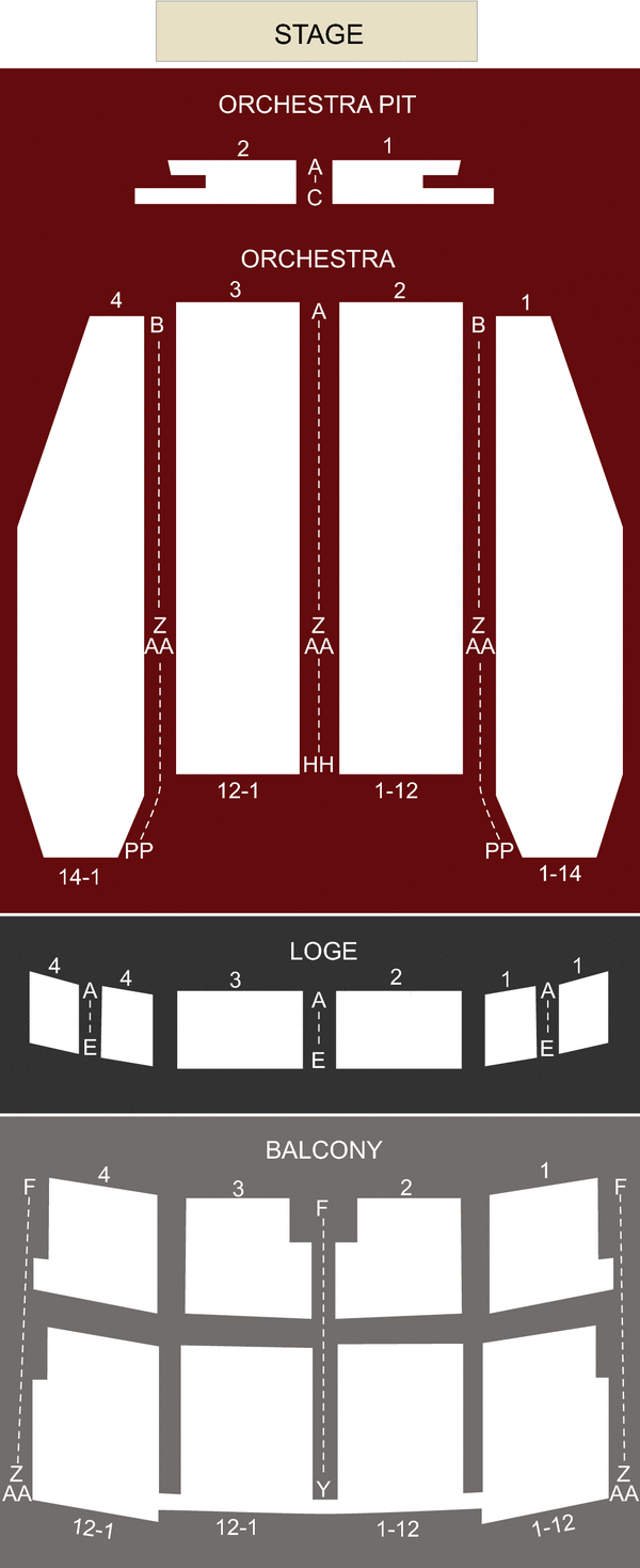 louisville palace louisville ky seating chart amp stage louisville palace seating chart end stage