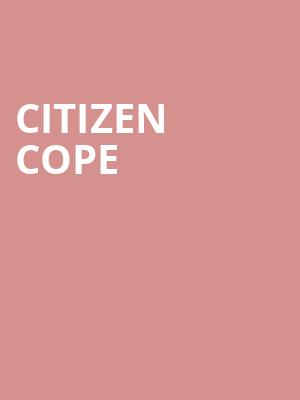 Citizen Cope Poster